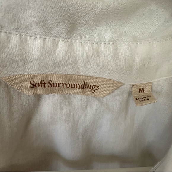 Soft Surroundings Cotton Embroidered Tunic Top - Picture 4 of 8